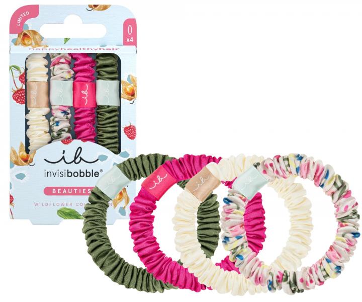 Ozdobne gumki satynowe Invisibobble Beauties Wildflower Blossom Dreams - 4 szt.