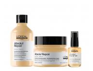 Zestaw do w�os�w zniszczonych Lor�al Professionnel Serie Expert Absolut Repair + olejek regeneruj�cy 30 ml gratis