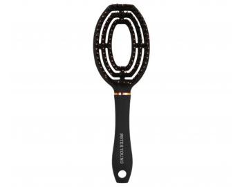 Szczotka do rozczesywania i suszenia w�os�w z w�osiem dzika i nylonowym Sister Young Coco Hair Brush - czarna