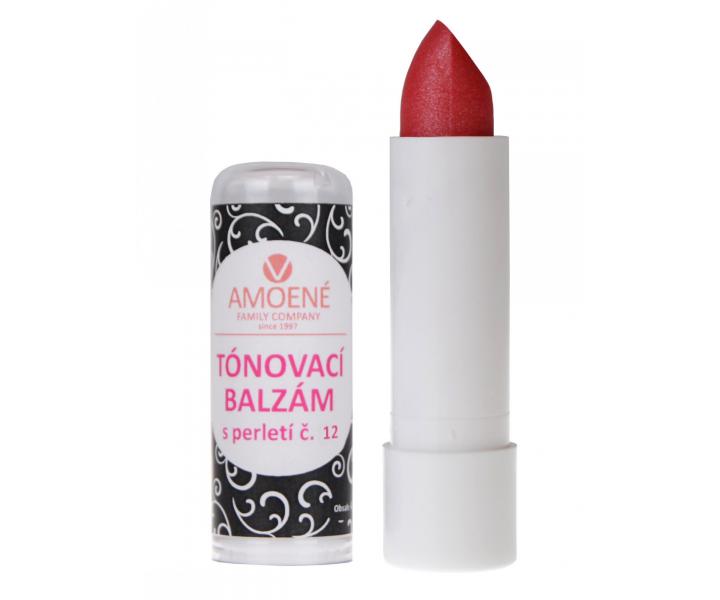 Per�owy balsam do ust Amoen� nr. 12 - czerwono-r�owy - 4,2 g