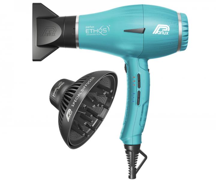 Profesjonalna suszarka do wosw z dyfuzorem Parlux Ethos - 2300 W - lazurowa