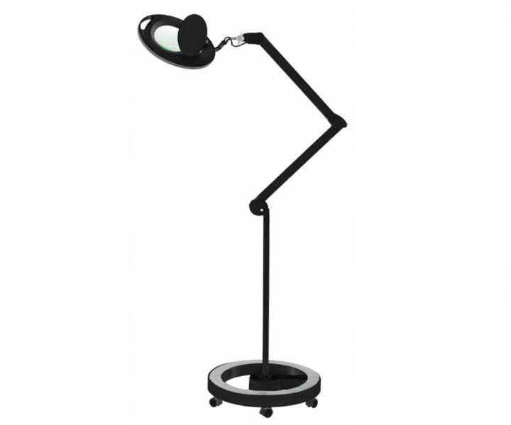 LED lampa z lup� na statywie oraz z uchwytem do blatu Weelko Mega+ Black - 5 dioptrii