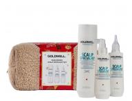Zestaw upominkowy dla zdrowej skry gowy Goldwell Dualsenses Scalp Specialist Set + kosmetyczka gratis