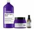 Seria wyg�adzaj�ca do w�os�w pusz�cych si� Lor�al Professionnel Serie Expert Keratin Alpha Sleek - zestaw - szampon + maska + kuracja wst�pna 100 ml