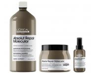 Zestaw do w�os�w zniszczonych Lor�al Professionnel Serie Expert Absolut Repair Molecular + kuracja wst�pna 100 ml gratis