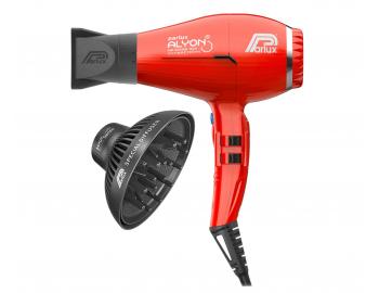 Zestaw profesjonalnej suszarki do wosw Parlux Alyon i dyfuzora Parlux Magic Sense - 2250 W - czerwona