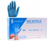 Rkawiczki nitrylowe Nodens Nitrile Examination Gloves - 100 sztuk - niebieskie