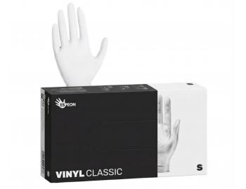 R�kawiczki winylowe pudrowane Espeon Vinyl Classic - 100 szt. - bia�e - S