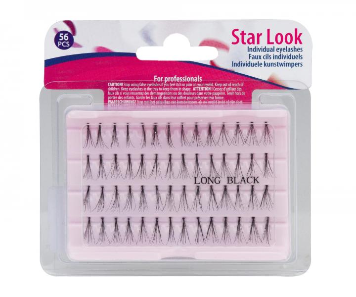 Sztuczne rzsy kpki Sibel Star Look Individual Eyelashes - rozmiar L - 56 szt.