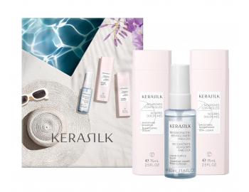 Zestaw upominkowy wyg�adzaj�cy do w�os�w kr�conych i niesfornych Kerasilk Smoothing Travel Set + kosmetyczka gratis