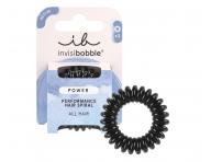 Gumka do wosw spiralka Invisibobble Power True black - czarna - 3 szt.