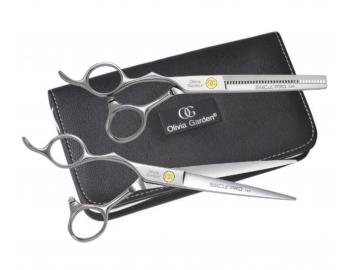 Zestaw dla lewor�cznych no�yczki 6,5" i dega��wki 6,35" Olivia Garden SilkCut Pro