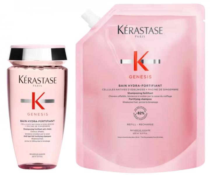 Szampon wzmacniaj�cy do w�os�w z tendencj� do wypadania K�rastase Genesis Bain Hydra-Fortifiant - 250 ml + zapas 500 ml