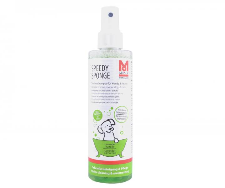 Suchy szampon dla psw i kotw Moser Speedy Sponge - 250 ml