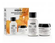 Zestaw podr�ny do w�os�w farbowanych i zniszczonych Lor�al Professionnel Serie Expert Metal Detox Anti-Breakage Hair Kit