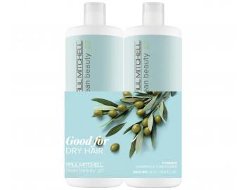 Zestaw do wosw suchych Paul Mitchell Clean Beauty Hydrate Save Big Duo