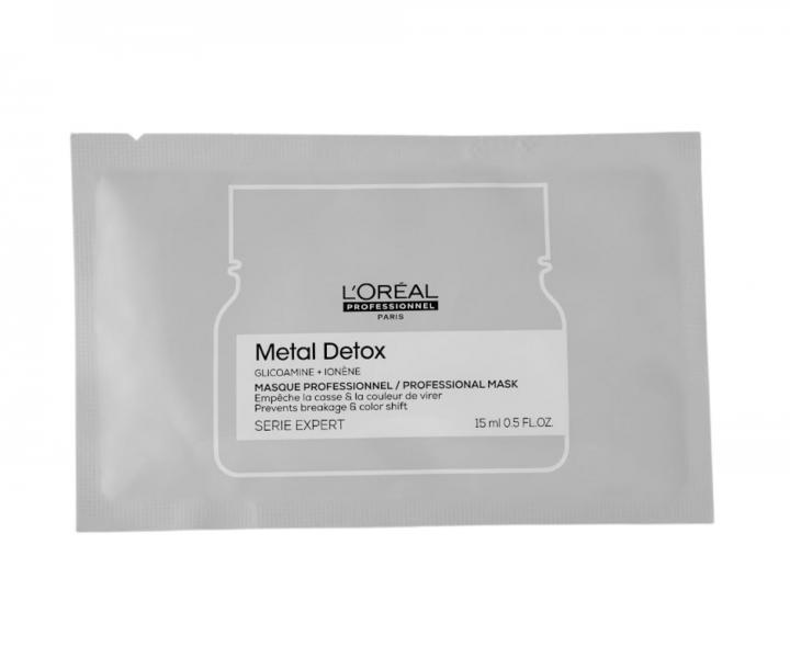 Maska do w�os�w farbowanych i zniszczonych Lor�al Professionnel Serie Expert Metal Detox - 15 ml  (bonus)