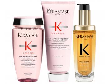 Zestaw wzmacniaj�cy do w�os�w ze sk�onno�ci� do wypadania K�rastase Genesis z olejem Elixir Ultime L'Huile Originale Refillable