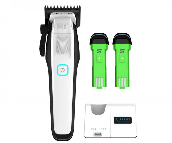 Profesjonalna maszynka do strzy�enia z wymiennymi akumulatorami Supreme Trimmer Recharge STC779/W - bia�a
