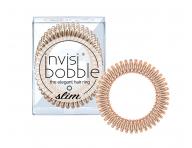 Gumka do w�os�w spiralka cienka Invisibobble Slim Bronze Me Pretty - br�zowa - 3 szt