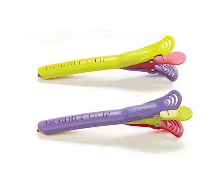 Podw�jne klipsy do w�os�w  Double Clip Olivia Garden - 2 szt - kolorowe