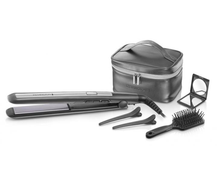 Zestaw upominkowy prostownica do wosw Remington Pro Ceramic Titanium S5506GP - rozpakowany