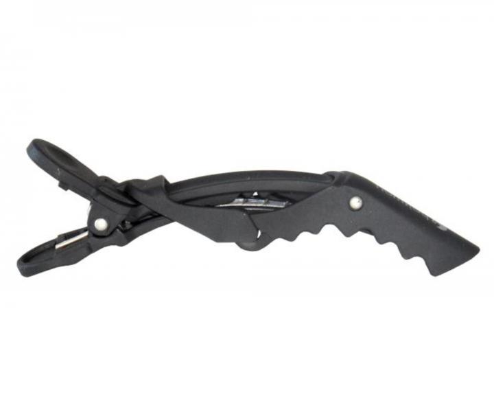 Klipsy do w�os�w gumowe Hairway - 11,5 cm - 6 szt - czarne