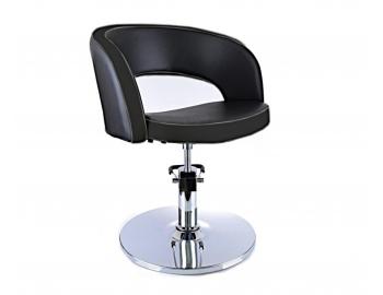 Fotel fryzjerski Detail Rio - czarny - II. jako�� - rysy i rdza na podstawie