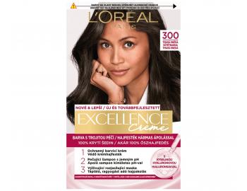 Farba do trwa�ej koloryzacji w�os�w Lor�al Excellence 300 ciemny br�z