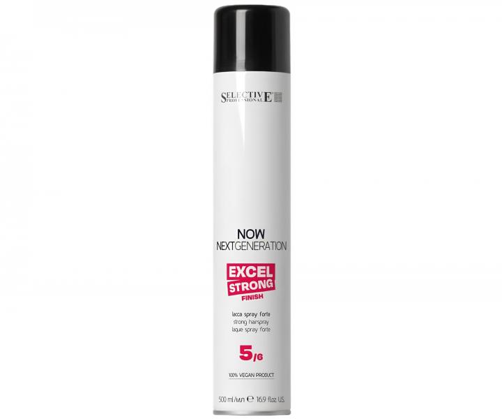 Lakier do w�os�w mocno utrwalaj�cy Selective Professional Now Next Generation Excel Strong Finish - 500 ml