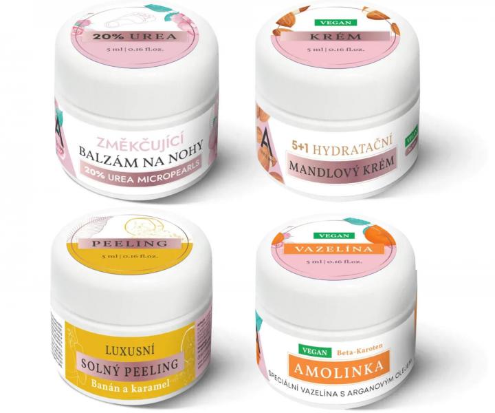 Zestaw testowy kosmetykw do ciaa Amoen - 4 x 5 ml