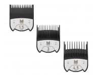 Zestaw magnetycznych nasadek do maszynki Moser - 1,5 mm, 3 mm i 4,5 mm