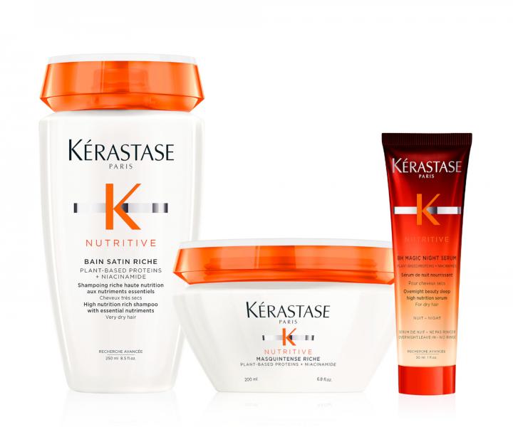 Zestaw do w�os�w bardzo suchych K�rastase Nutritive + serum na noc 30 ml gratis