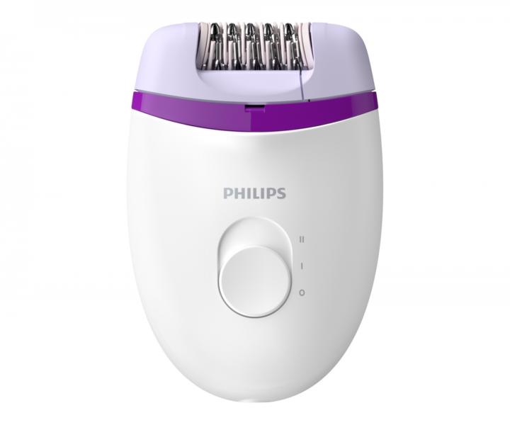 Depilator damski Philips Satinelle 2000 BRE225/00 - bia�o-fioletowy - rozpakowany, uszkodzone opakowanie