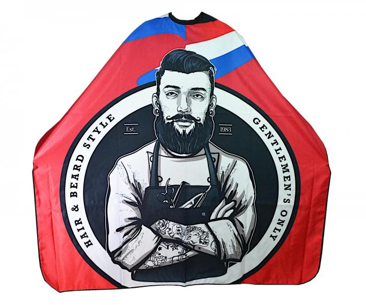 Mska peleryna do strzyenia wosw i brody Eurostil Professional Barber Shop Tatoo