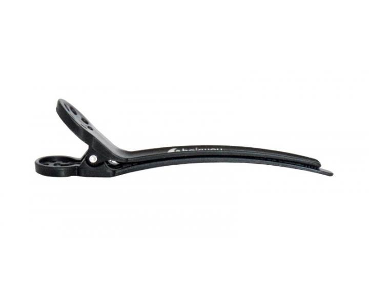 Klipsy do wosw karbonowe Hairway - 10 cm - 6 szt - czarne