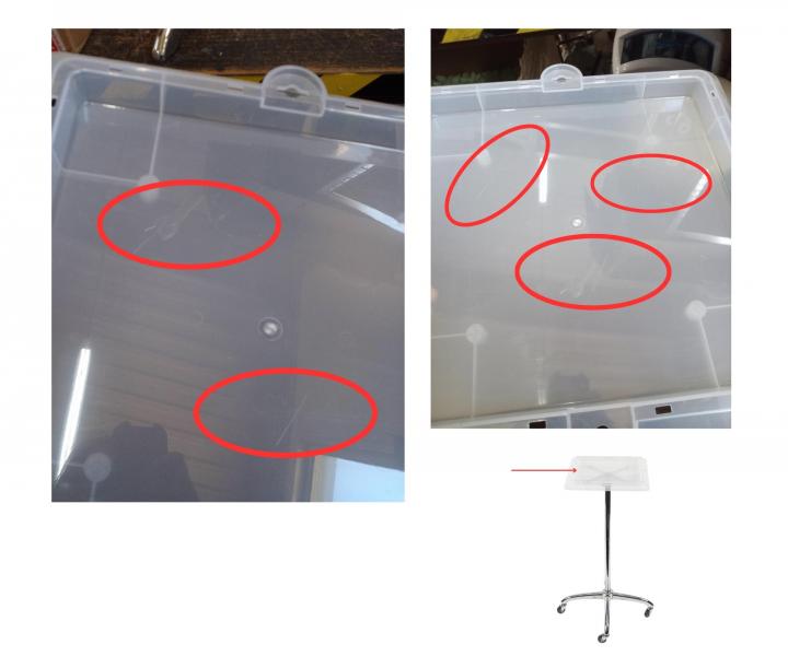 Pomocnik fryzjerski Sibel Escort - kwadratowy - bia�y - II. jako�� - rysy na powierzchni roboczej, bez oryginalnego opakowania