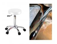 Taboret na k�kach Weelko FAST - bia�y - II. jako�� - rysy na podstawie