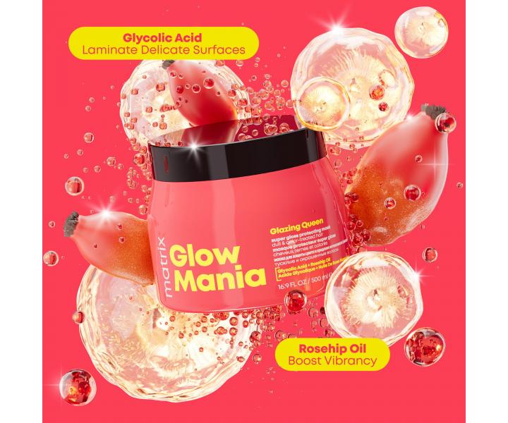 Seria nadajca poysk i ochron matowym wosom farbowanym Matrix Glow Mania