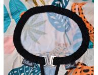 Peleryna fryzjerska do strzyenia wosw Eurostil Professional - safari - metalowy haczyk