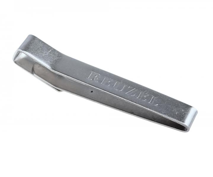 Klipsy Barber do zapinania peleryny Reuzel Super Barber Cape Cloth Clip - 6 sztuk - srebrne