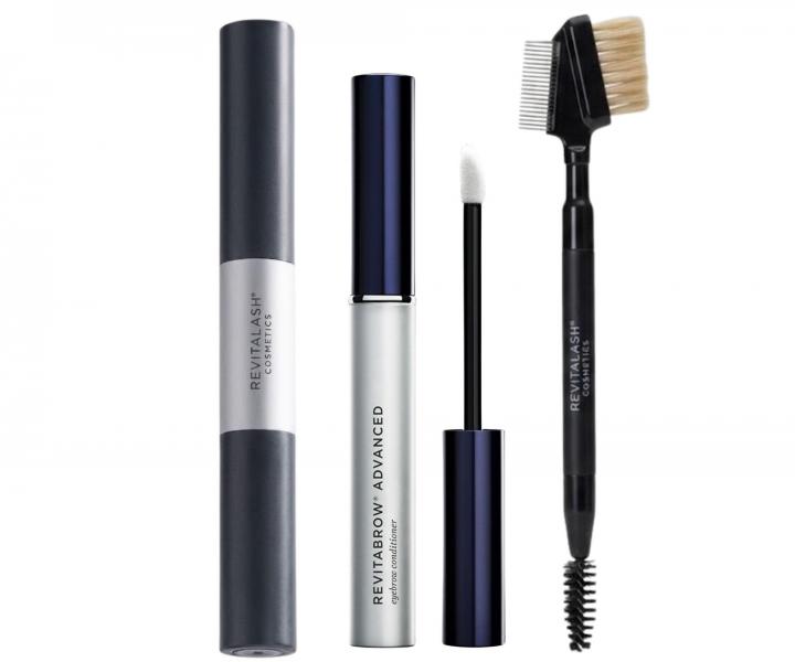 Zestaw upominkowy do brwi RevitaLash Flawless Brow Collection RevitaBrow Advanced + dwustronny �el i szczoteczka do rz�s gratis