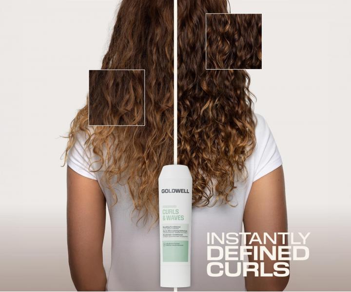 Od�ywka nawil�aj�ca do w�os�w falowanych i kr�conych Goldwell Dualsenses Curls & Waves Bundling Conditioner - 200 ml