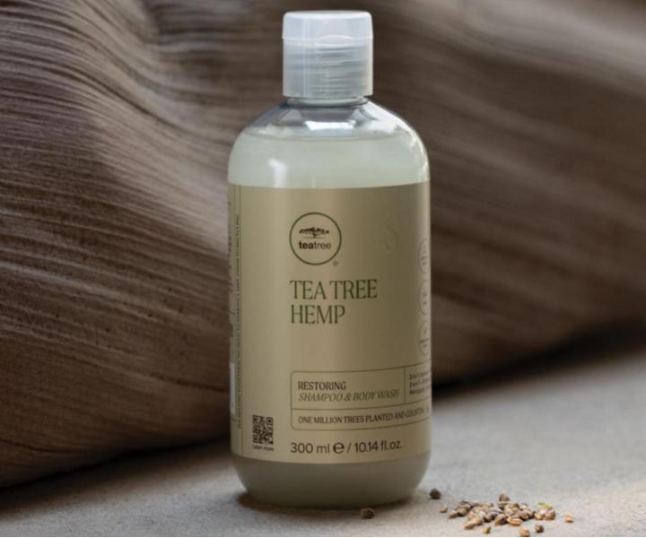 Regenerujcy szampon i el pod prysznic z olejem konopnym Paul Mitchell Tea Tree Hemp - 300 ml