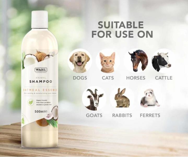 Delikatny szampon do wra�liwej sk�ry zwierz�t Wahl Professional Animal Shampoo Oatmeal Essence - 500 ml - koncentrat