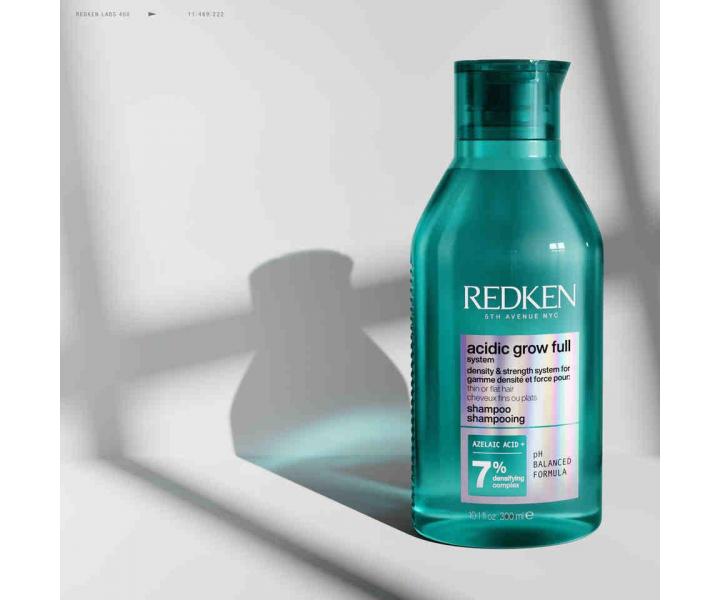 Szampon nadaj�cy g�sto�� i obj�to�� w�osom cienkim, oklapni�tym i normalnym Redken Acidic Grow Full System Shampoo - 300 ml
