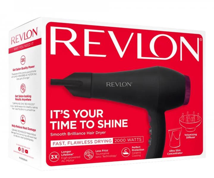 Profesjonalna suszarka do w�os�w Revlon Smooth Brilliance RVDR5251E - 2000 W + szczotka gratis