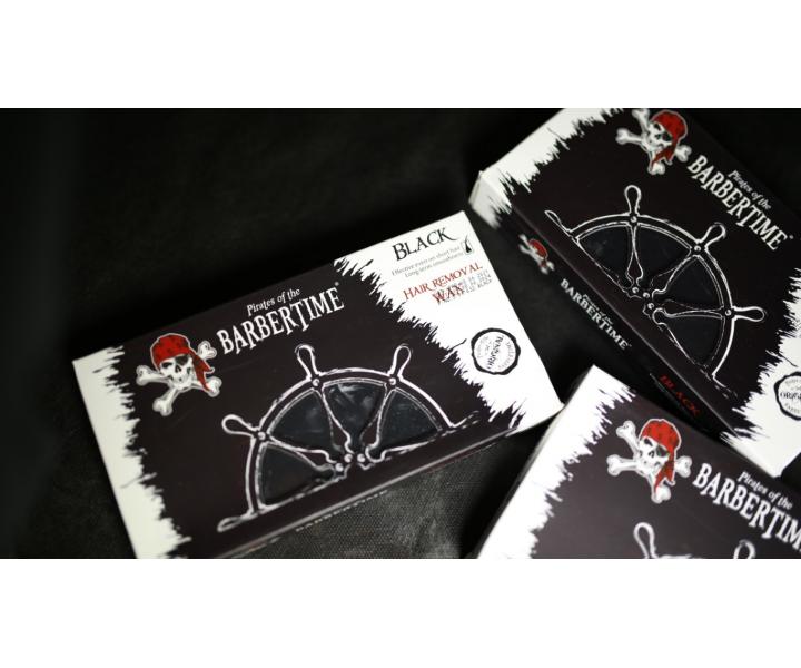 Wosk do depilacji Pirates of the Barbertime Hard Removal Wax Black - czarny - 500 g
