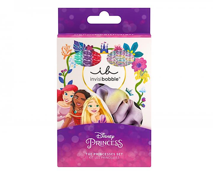 Zestaw kolorowych ozdobnych gumek spiralek dla dzieci Invisibobble Disney The Princesses Set