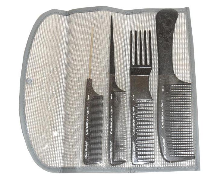 Zestaw grzebieni karbonowych Olivia Garden Carbon-ion ST